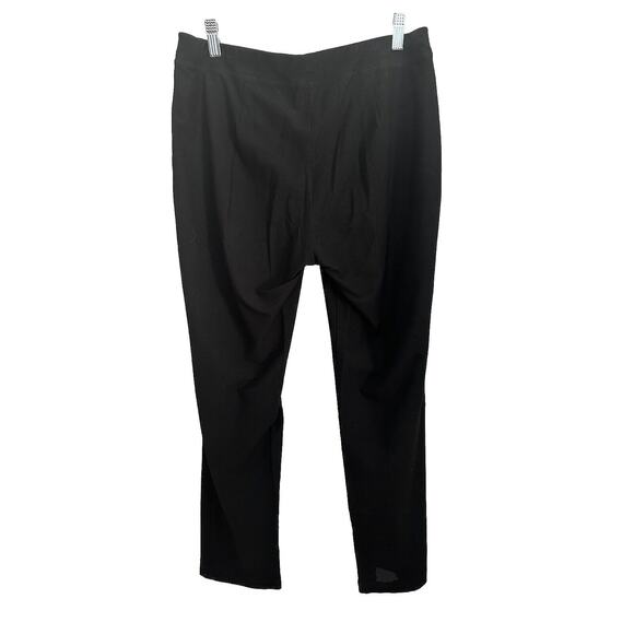 Eileen Fisher Womens Black Stretch Pull On Pants Classic Work Dress Comfy Medium - Picture 2 of 11
